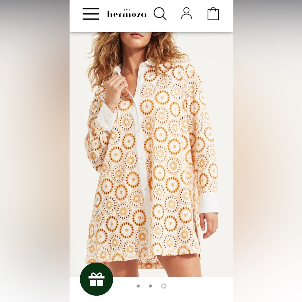 Miriam Shirt Dress Coverup by Hermoza